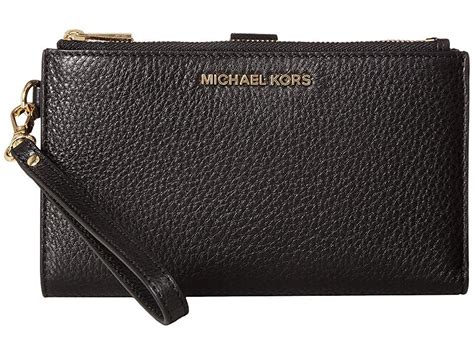 michael kors large double zip wristlet|Michael Kors wristlet wallet black.